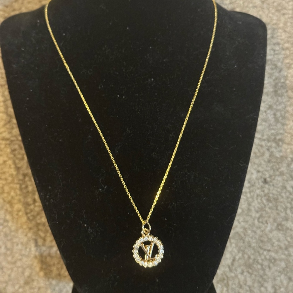 Authentic Louis Vuitton repurposed necklace